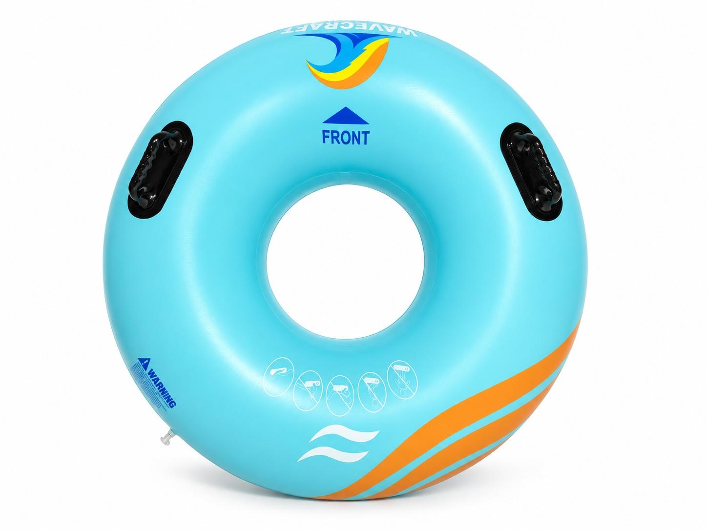 Blue WaveCraft Pro single tube with two black handles on a white studio background